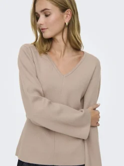 Online Onlviola Ls Fit V-Neck Knt Strik|Bluser & Skjorter
