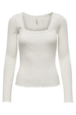 Only T-Shirts & Toppe<Onlxena L/S Lace Top