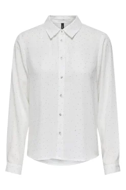 Only Bluser & Skjorter|Ammevenligt Tøj<Onlzeke L/S Stud Shirt