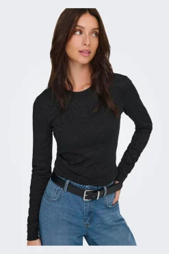 Only Bluser & Skjorter<Onlzele L/S Roundneck Top