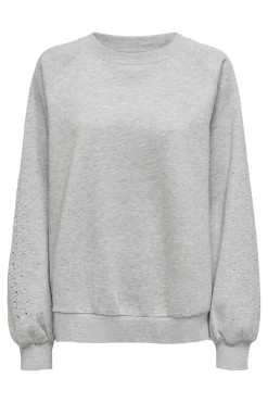 Onlzenna L/S Oversize Stone Swt Bluser & Skjorter|Sweatsæt & Comfy Wear