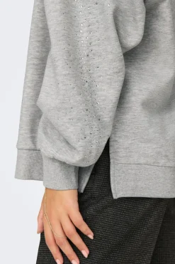 Onlzenna L/S Oversize Stone Swt Bluser & Skjorter|Sweatsæt & Comfy Wear