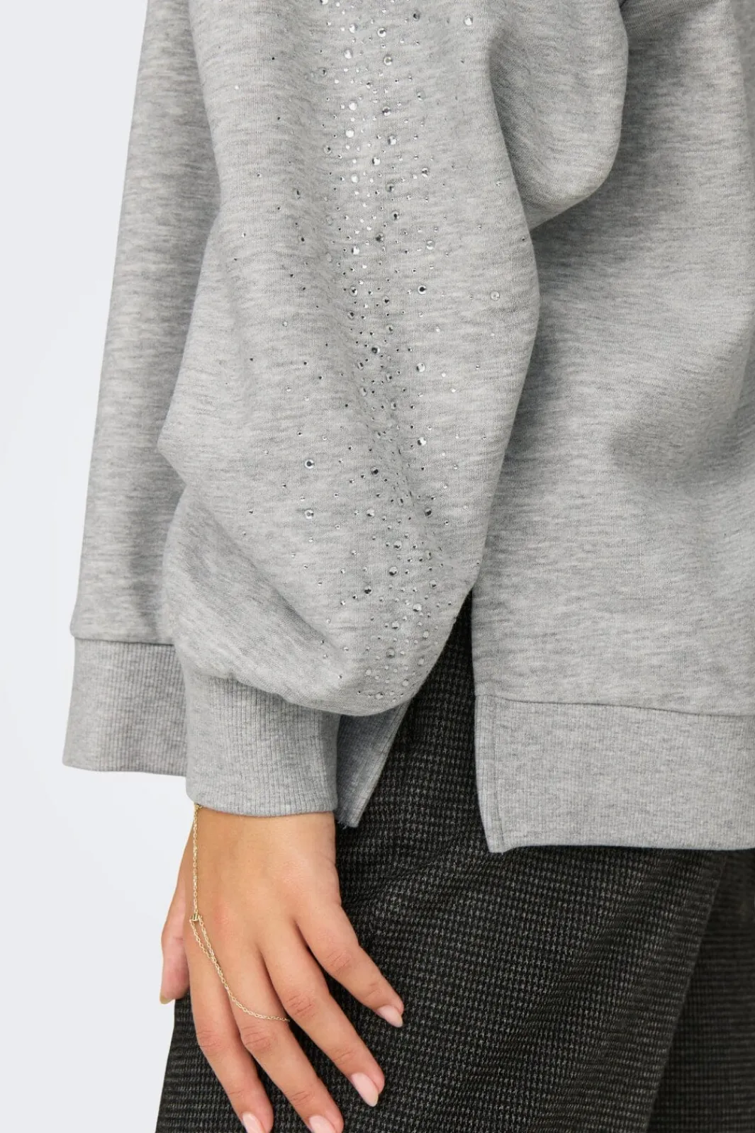 Onlzenna L/S Oversize Stone Swt Bluser & Skjorter|Sweatsæt & Comfy Wear