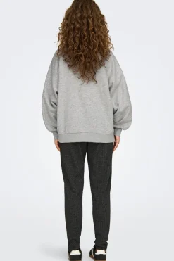 Onlzenna L/S Oversize Stone Swt Bluser & Skjorter|Sweatsæt & Comfy Wear