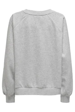Onlzenna L/S Oversize Stone Swt Bluser & Skjorter|Sweatsæt & Comfy Wear