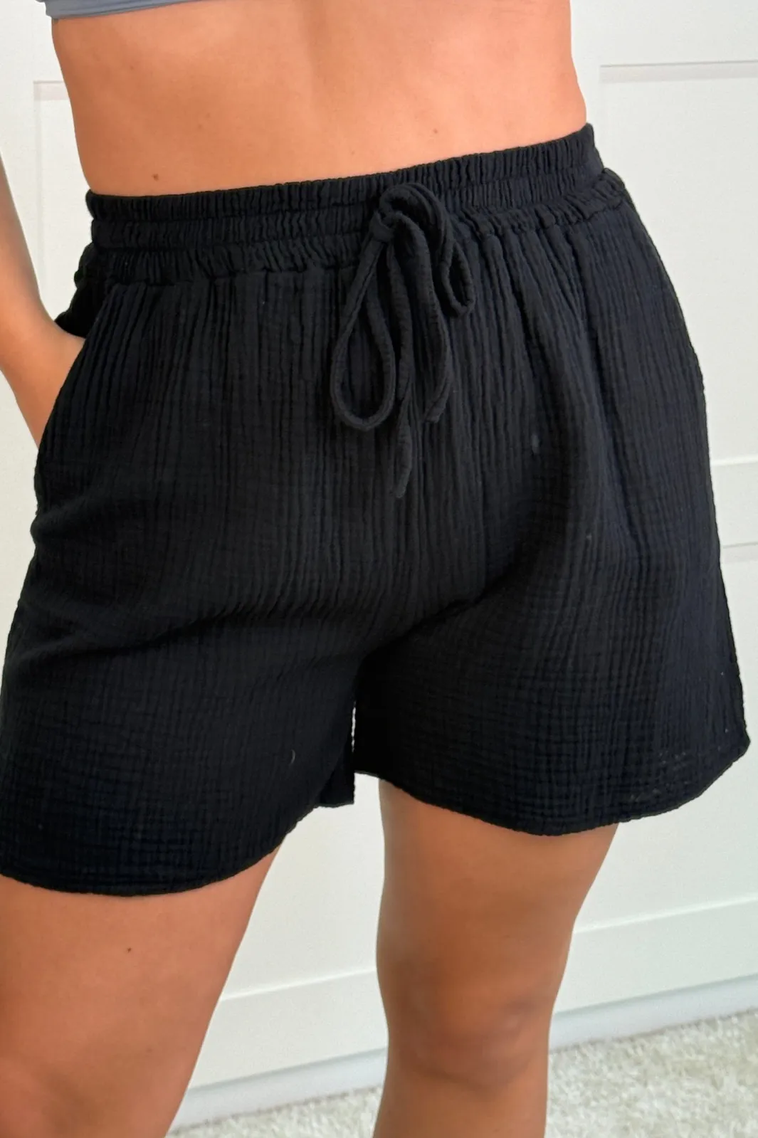Clearance Pauline- Black Shorts