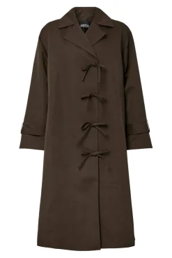 Pieces Overtøj & Jakker<Pcagnes Ls Tie Trenchcoat Pp