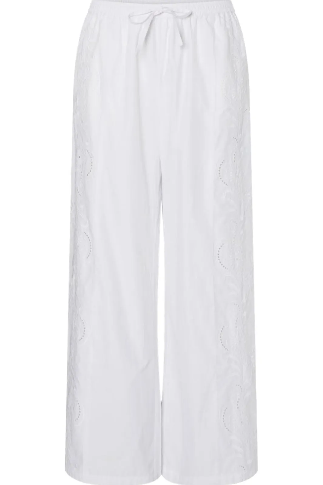 Discount Pcalba Wide Emb Pant Bukser, Jeans & Leggings