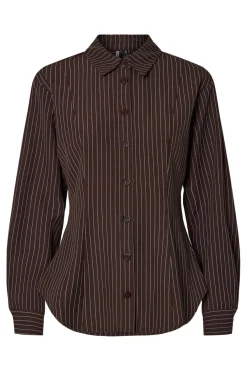Pieces Sæt 🛍️|Bluser & Skjorter<Pcanja Ls Fitted Shirt