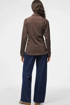 Pieces Sæt 🛍️|Bluser & Skjorter<Pcanja Ls Fitted Shirt