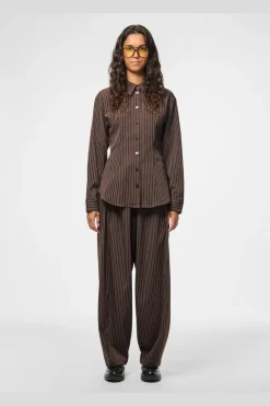 Pieces Sæt 🛍️|Bluser & Skjorter<Pcanja Ls Fitted Shirt