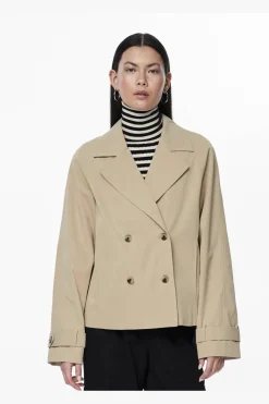 Online Pcbille Short Trenchcoat Overtøj & Jakker