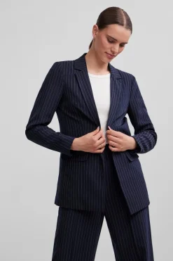 New Pcbossy Ls Loose Striped Blazer Noos Blazere
