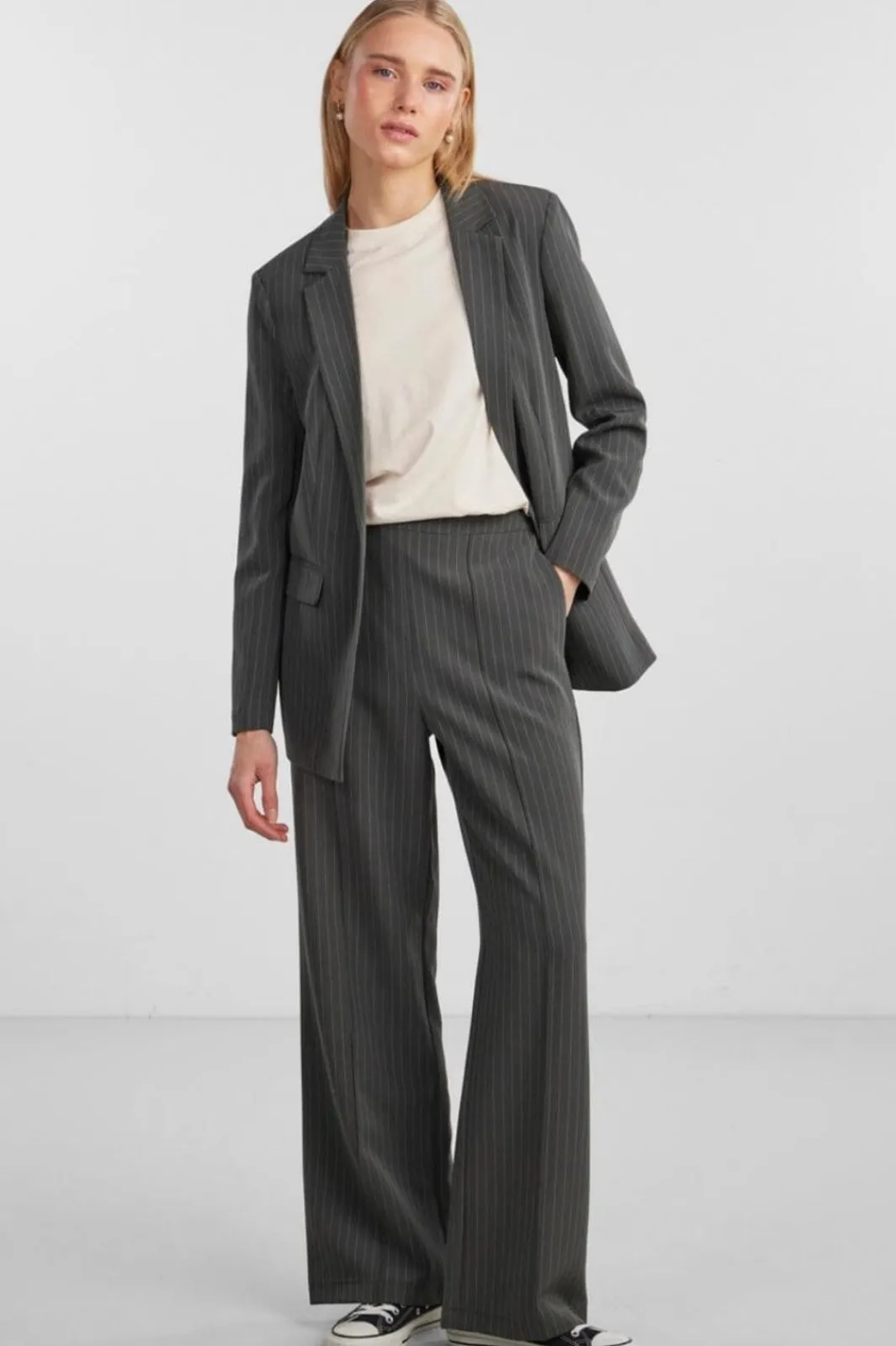 Pieces Bukser, Jeans & Leggings<Pcbossy Wide Striped Pants