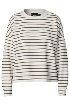 Best Pcchilli Ls Sweat Stripes Bluser & Skjorter|Sæt 🛍️