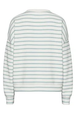 Pieces Bluser & Skjorter|Sweatsæt & Comfy Wear<Pcchilli Ls Sweat Stripes 17146886