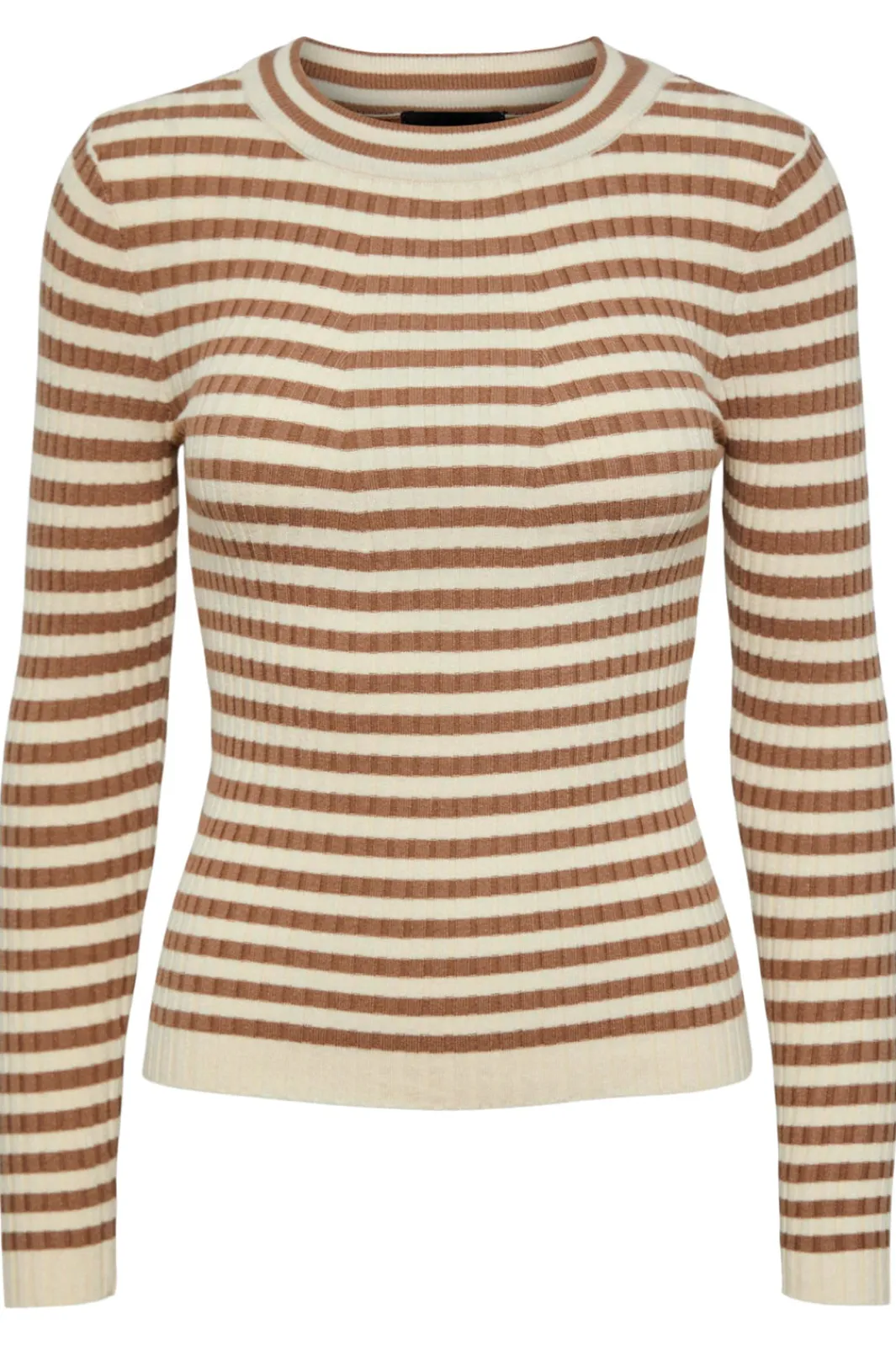 Pieces Bluser & Skjorter<Pccrista Ls O Neck Knit Noos Bc