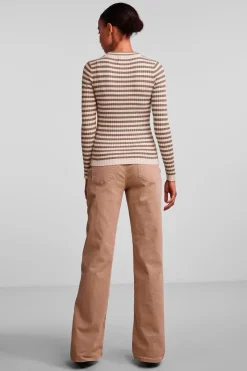 Pieces Bluser & Skjorter<Pccrista Ls O Neck Knit Noos Bc