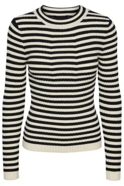 Pieces Bluser & Skjorter<Pccrista Ls O-Nech Knit Noos