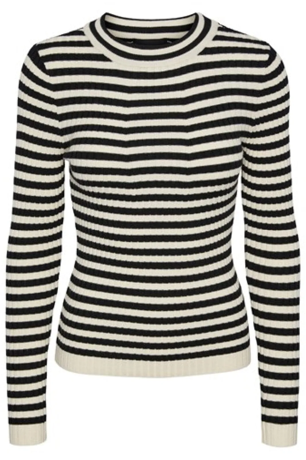 Pieces Bluser & Skjorter<Pccrista Ls O-Nech Knit Noos