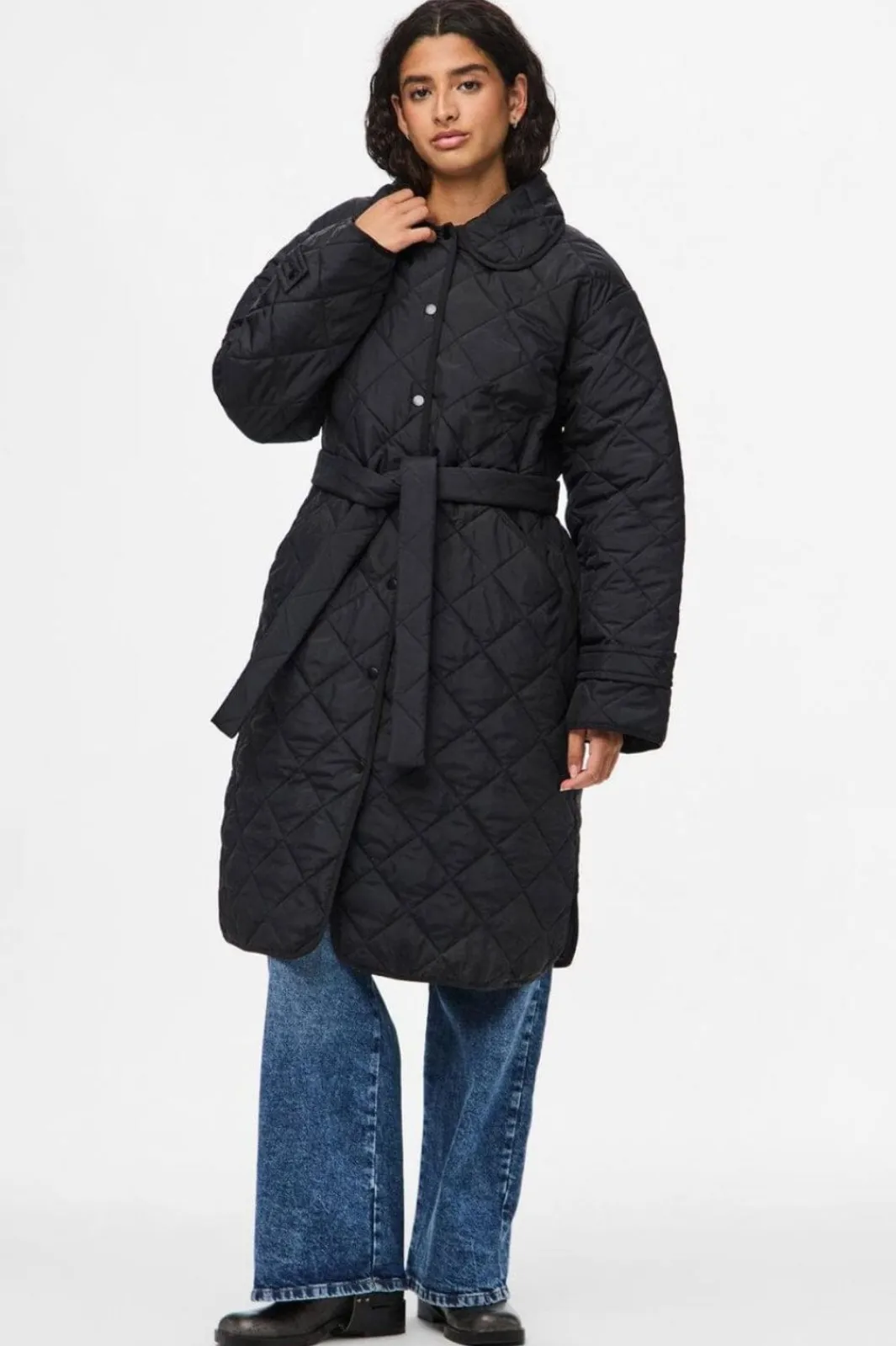 Pieces Overtøj & Jakker<Pcemily Long Quilted Jacket
