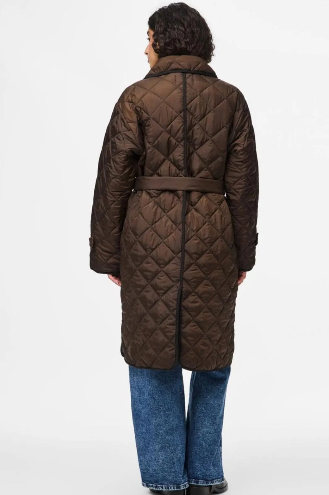 Outlet Pcemily Long Quilted Jacket Overtøj & Jakker
