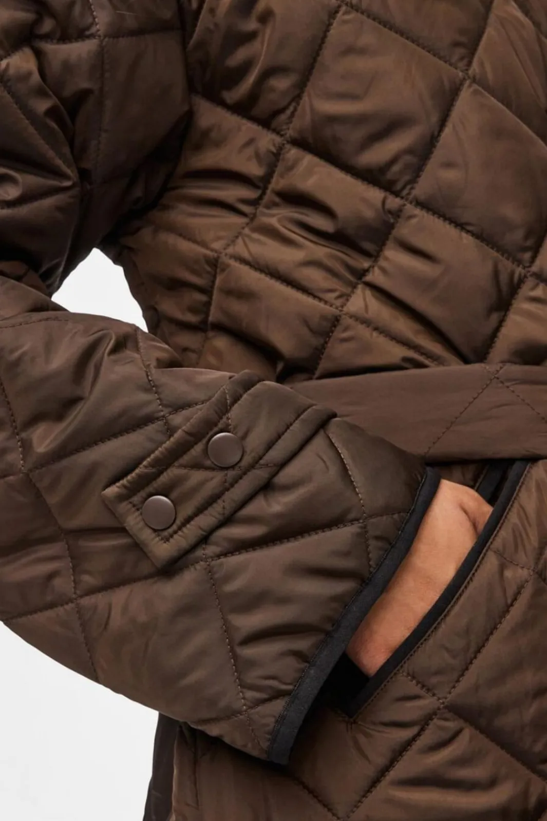 Outlet Pcemily Long Quilted Jacket Overtøj & Jakker