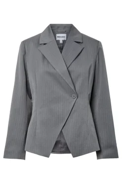 Pcfalka Ls Fittet Pinstriped Blazer Blazere
