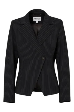 Pieces Blazere<Pcfalka Ls Fittet Pinstriped Blazer