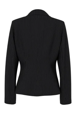 Pieces Blazere<Pcfalka Ls Fittet Pinstriped Blazer