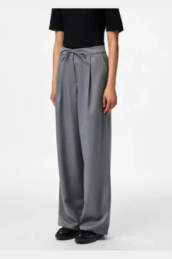 Hot Pcfalka Pinstriped Tie Pants Bukser, Jeans & Leggings