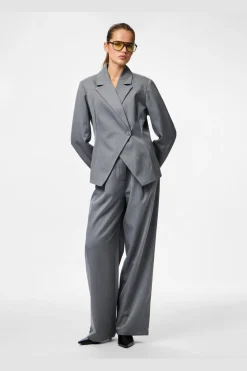 Hot Pcfalka Pinstriped Tie Pants Bukser, Jeans & Leggings