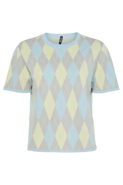 Pieces Strik|Bluser & Skjorter<Pcfarley Ss O-Neck Knit Fsy
