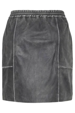 Pieces Sæt 🛍️|Nederdele<Pcfemma Short Leather Skirt 17160643