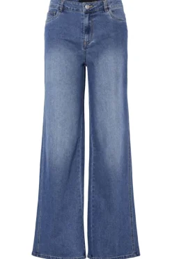 Discount Pcfemma Wide Denim Jeans Fsy Sæt 🛍️|Bukser, Jeans & Leggings