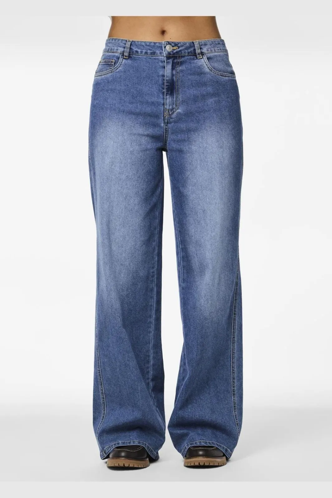 Discount Pcfemma Wide Denim Jeans Fsy Sæt 🛍️|Bukser, Jeans & Leggings