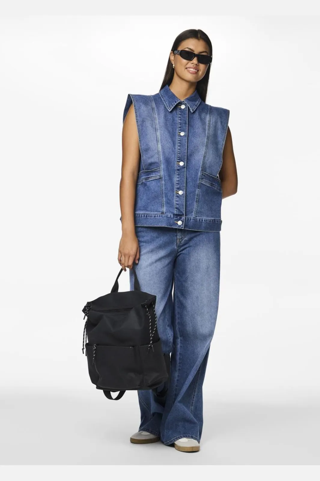 Discount Pcfemma Wide Denim Jeans Fsy Sæt 🛍️|Bukser, Jeans & Leggings