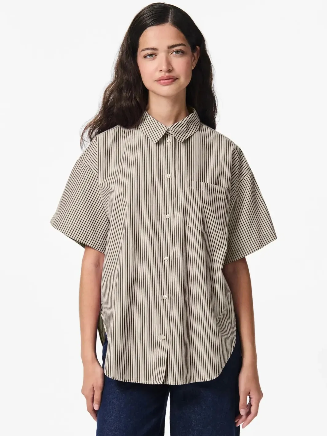 Best Pcfemme Ss Loose Shirt Bluser & Skjorter|Ammevenligt Tøj