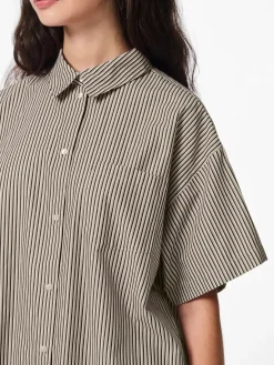 Best Pcfemme Ss Loose Shirt Bluser & Skjorter|Ammevenligt Tøj