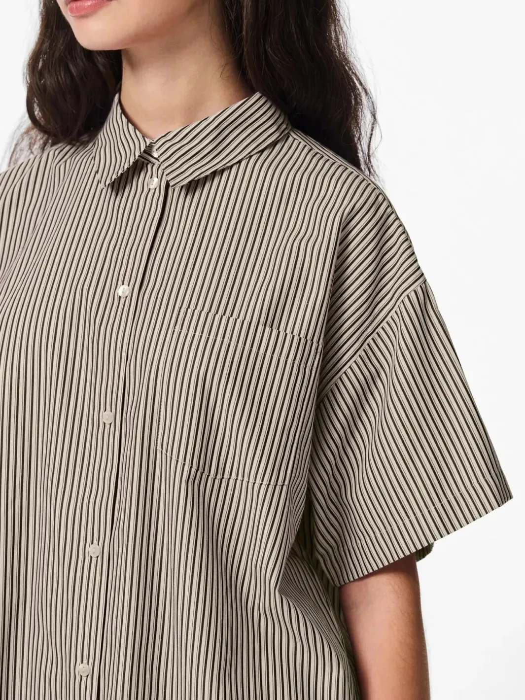 Best Pcfemme Ss Loose Shirt Bluser & Skjorter|Ammevenligt Tøj