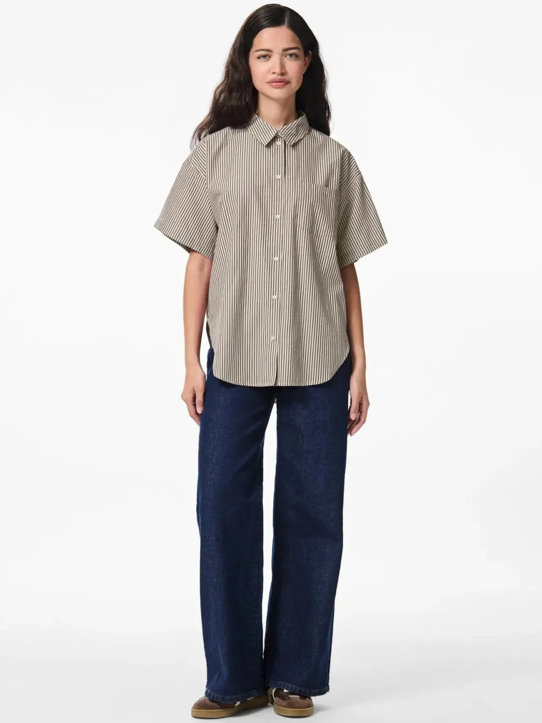 Best Pcfemme Ss Loose Shirt Bluser & Skjorter|Ammevenligt Tøj