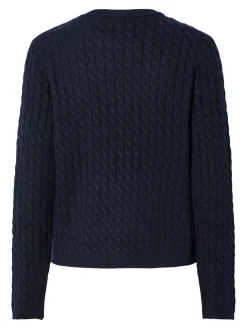 Sale Pcfia Ls Cable Knit Strik|Bluser & Skjorter