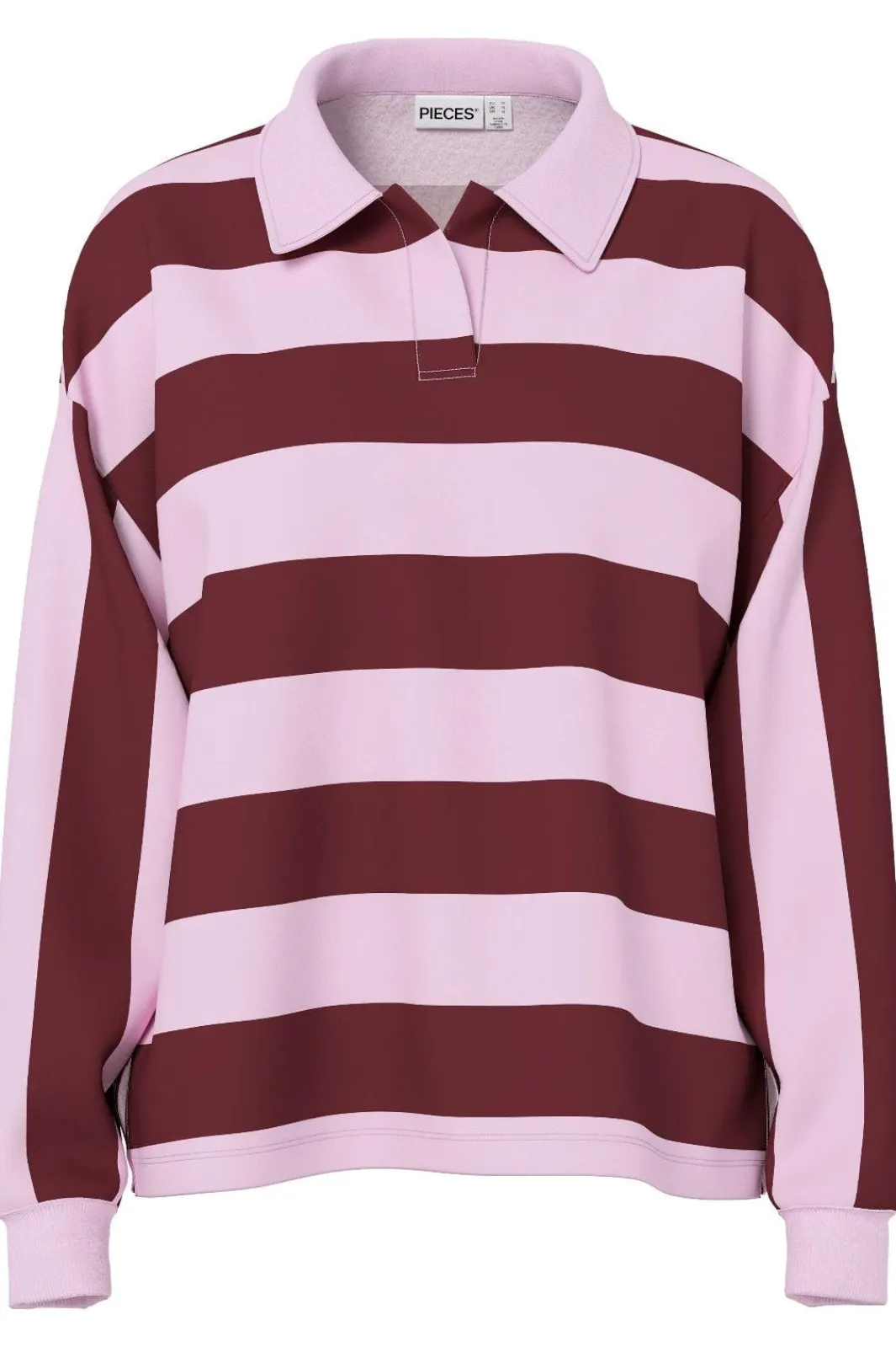 Pieces Bluser & Skjorter<Pcfilucca Ls Loose Polo Shirt