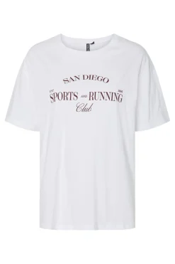 Pieces T-Shirts & Toppe<Pcfiona Ss O-Neck Tee Fsy