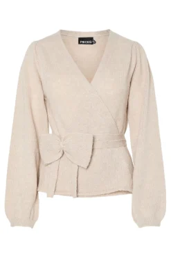 Pieces Cardigans|Ammevenligt Tøj<Pcfleur Ls V-Neck Knit Cardigan Fsy