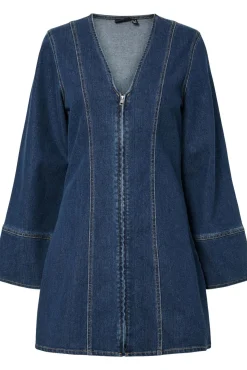 Pieces Kjoler|Ammevenligt Tøj<Pcflora Ls Denim Dress