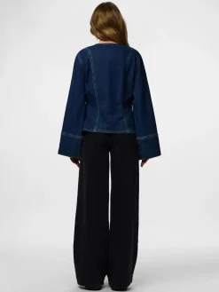 Pieces Bluser & Skjorter|Ammevenligt Tøj<Pcflora Ls Denim Shirt