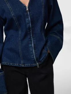Pieces Bluser & Skjorter|Ammevenligt Tøj<Pcflora Ls Denim Shirt