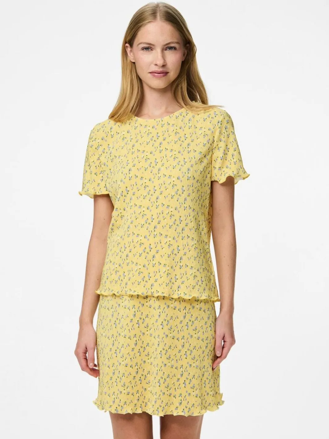 Pieces T-Shirts & Toppe<Pcflora Ss O-Neck Top