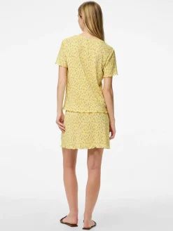 Pieces T-Shirts & Toppe<Pcflora Ss O-Neck Top